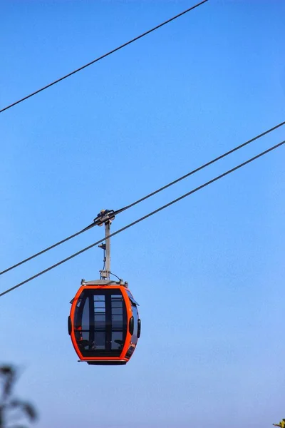 Καμπίνα Από Girnar Ropeway Gujarat Αυτό Είναι Μεγαλύτερο Μονοπάτι Της — Φωτογραφία Αρχείου