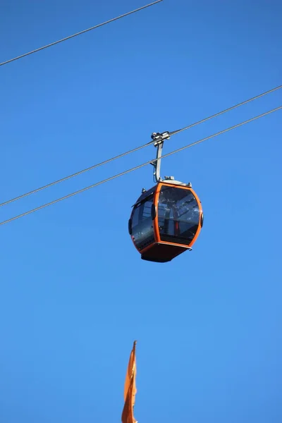 Kabina Lub Trolla Girnar Ropeway Jest Najdłuższy Szlak Kolejowy Azji — Zdjęcie stockowe