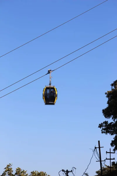 Καμπίνα Trolly Του Girnar Ropeway Αυτό Είναι Μεγαλύτερο Μονοπάτι Της — Φωτογραφία Αρχείου