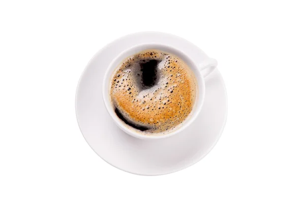 Black coffee with foam — Stock Photo, Image