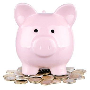 paralar ile izole kumbara