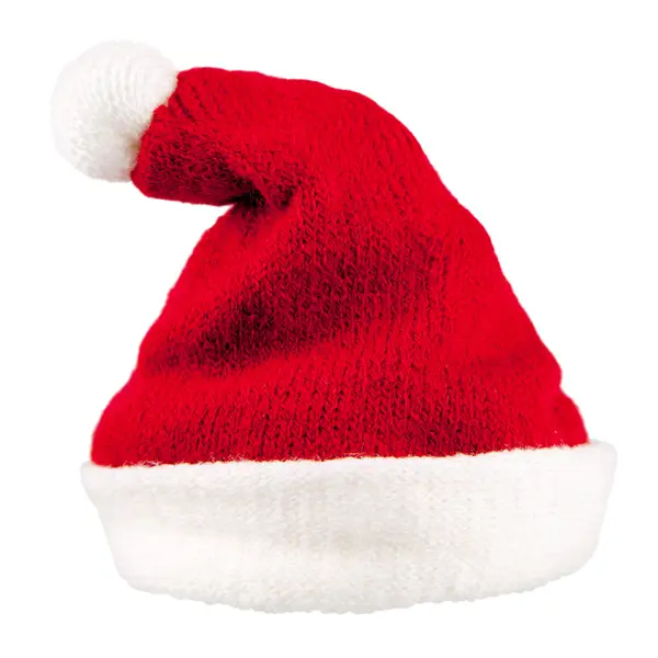 Geïsoleerde Kerstman hoed — Stockfoto
