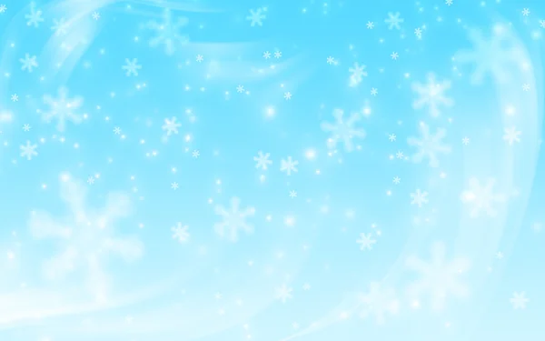 Blauer Schnee Illustration Hintergrund — Stockfoto