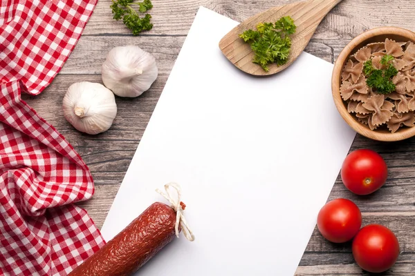 Italiensk mat bakgrund — Stockfoto