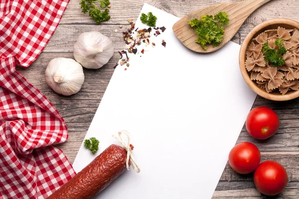 Italiensk mat bakgrund — Stockfoto