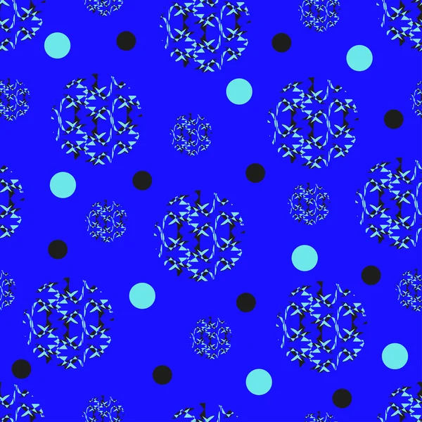 Geometrische blauwe abstracte naadloze achtergrond — Stockvector