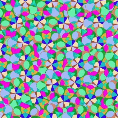 Soyut kaleydoskop arka plan. Vektör seamless modeli