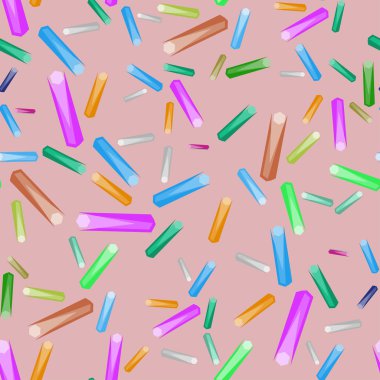 Geometrik soyut renkli seamless modeli pembe adam ile