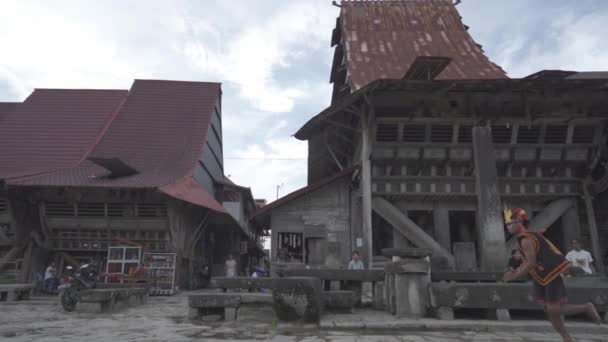 180 Centis Kőugrás Hombo Batu Nias Sziget Észak Szumátra Indonézia — Stock videók