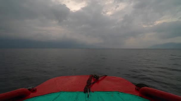Τοπίο Της Λίμνης Toba Samosir Island Βόρεια Σουμάτρα Ινδονησία Μεγαλύτερη — Αρχείο Βίντεο