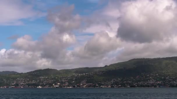 Time Lapse Ambon Moluccas Indonesia Άποψη Του Τοπίου Cityscape Όμορφη — Αρχείο Βίντεο