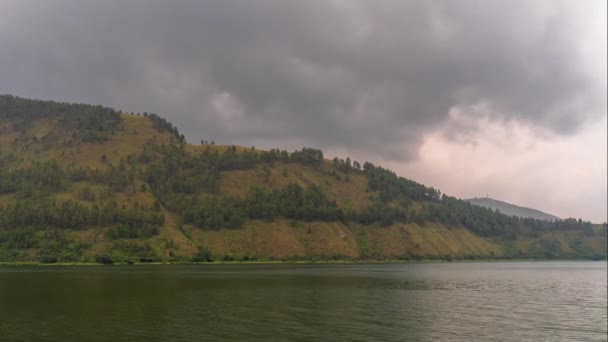 Landskap Vid Sjön Toba Samosir Island Norra Sumatra Indonesien Den — Stockvideo