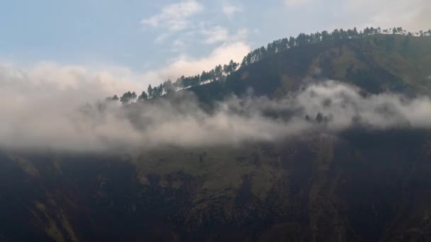 Clouds Time Lapse Hills Samosir Island Lake Toba North Sumatra — Stock video