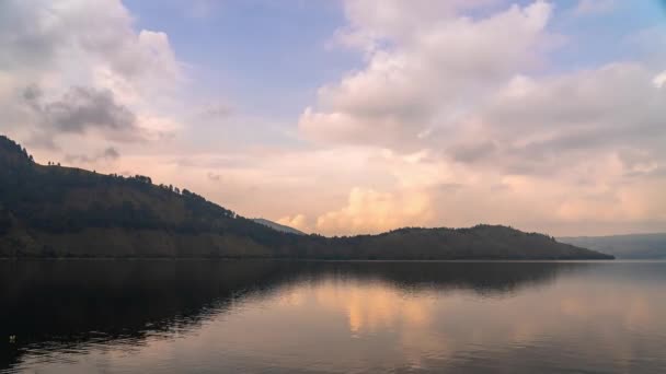 Landschaft Des Tobasees Insel Samosir Nord Sumatra Indonesien Größter Vulkansee — Stockvideo