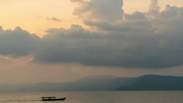 Landschaft Des Tobasees Insel Samosir Nord Sumatra Indonesien Größter Vulkansee — Stockvideo