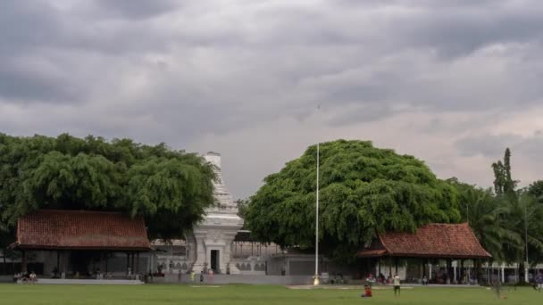 Time Lapse Taman Blambangan City Park Banyuwangi East Java Indonesia — Stock Video