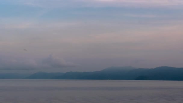 Τοπίο Της Λίμνης Toba Samosir Island Βόρεια Σουμάτρα Ινδονησία Μεγαλύτερη — Αρχείο Βίντεο