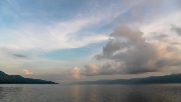 Toba Táj Samosir Sziget Észak Szumátra Indonézia Világ Legnagyobb Vulkáni — Stock videók
