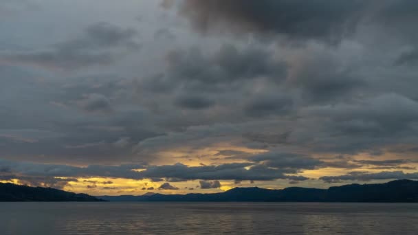 Paisagem Lago Toba Ilha Samosir Sumatra Norte Indonésia Maior Lago — Vídeo de Stock