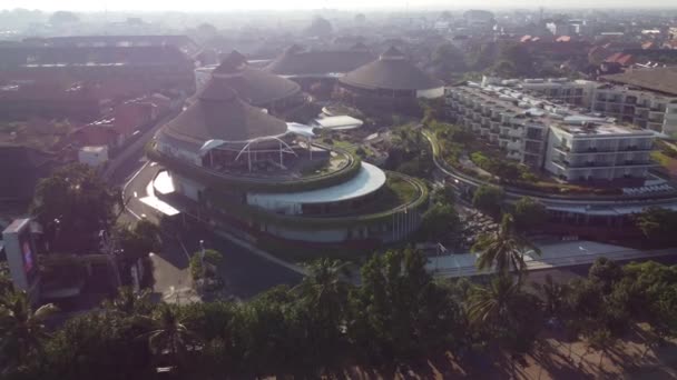 Bali Indonesia Vista Aérea Del Dron Del Vacío Abandonado Kuta — Vídeos de Stock