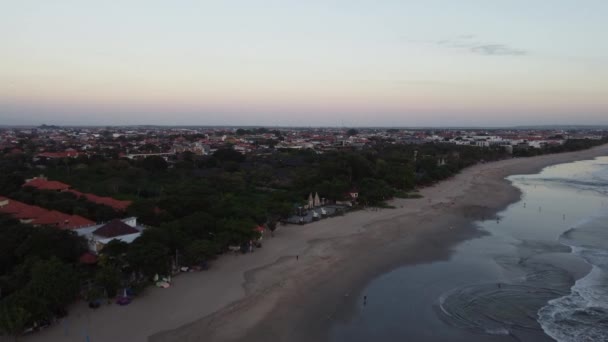 Bali Indonesia Vista Aérea Del Hotel Resort Beach Seminyak Kuta — Vídeos de Stock