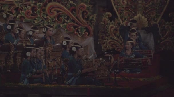 Bali Indonezja Piękna Tradycyjna Sztuka Balijska Gamelan — Wideo stockowe