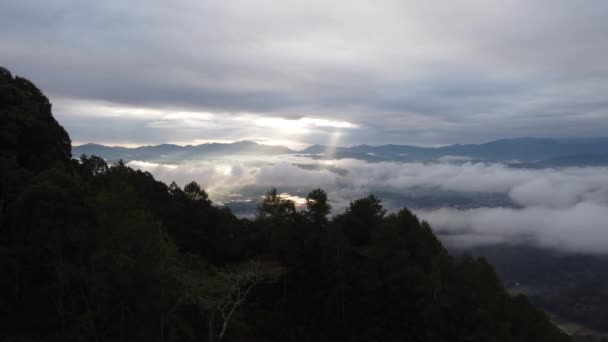 Letecký Drone Pohled Severní Toraja Jižní Sulawesi Krajina Země Nad — Stock video