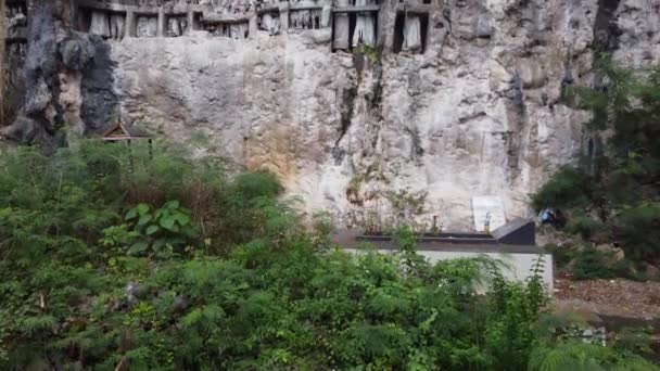 Toraja Süd Sulawesi Indonesien Tau Tau Bildnis Aus Holz Bambus — Stockvideo