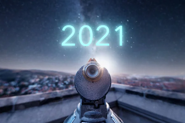 Podívejte Nového Roku 2021 — Stock fotografie