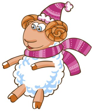 Noel koyun karikatür