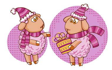 Noel koyun karikatür