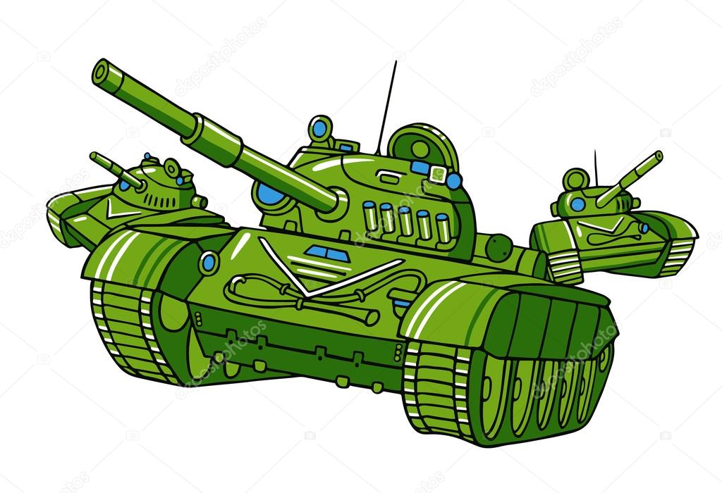 Cartoon military tanks Stock Vector Image by ©nesalomeya #74504449