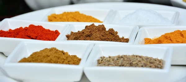 Especias indias y de cocina — Foto de Stock