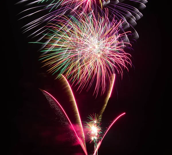 Fuochi d'artificio NYE 2014 Fotografia Stock