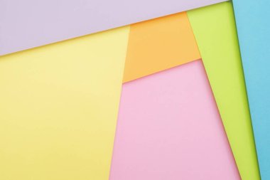 Renkli kağıt Minimal şekiller arkaplan malzeme tasarımı pastel ton