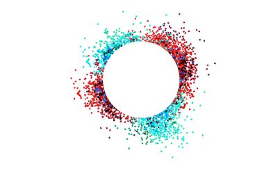 parıltı tozu beyaz arkaplanda ayrılır ya da patlar