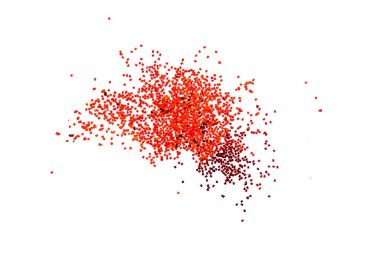 parıltı tozu beyaz arkaplanda ayrılır ya da patlar