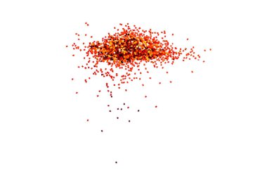 parıltı tozu beyaz arkaplanda ayrılır ya da patlar