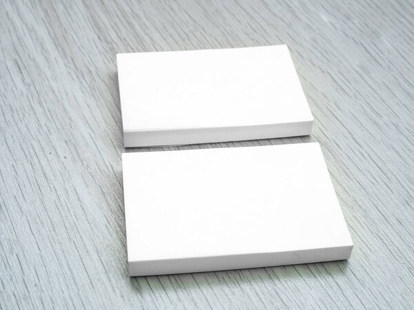 mock up business card on wood