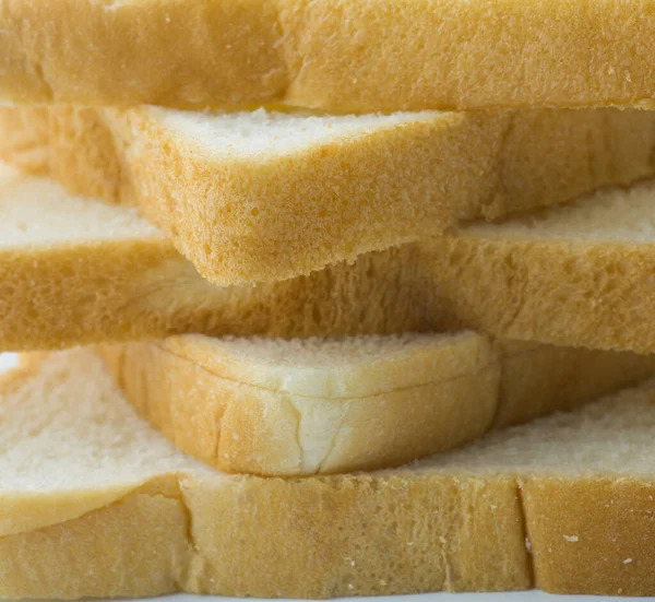 Pão Sobre Fundo Branco — Fotografia de Stock