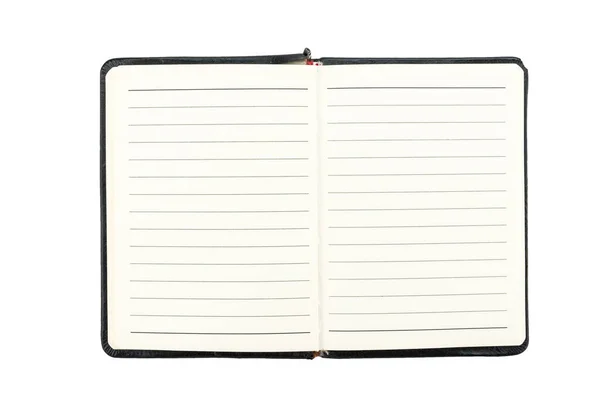 Notebook Branco Fundo Branco — Fotografia de Stock
