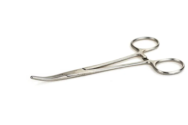 Surgical Scissors White Background — Stock Photo, Image