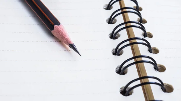 Notebook Lápis Fundo Moderno Colorido — Fotografia de Stock