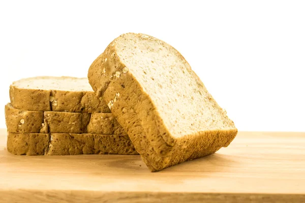 Brot Auf Weißem Hintergrund — Stockfoto