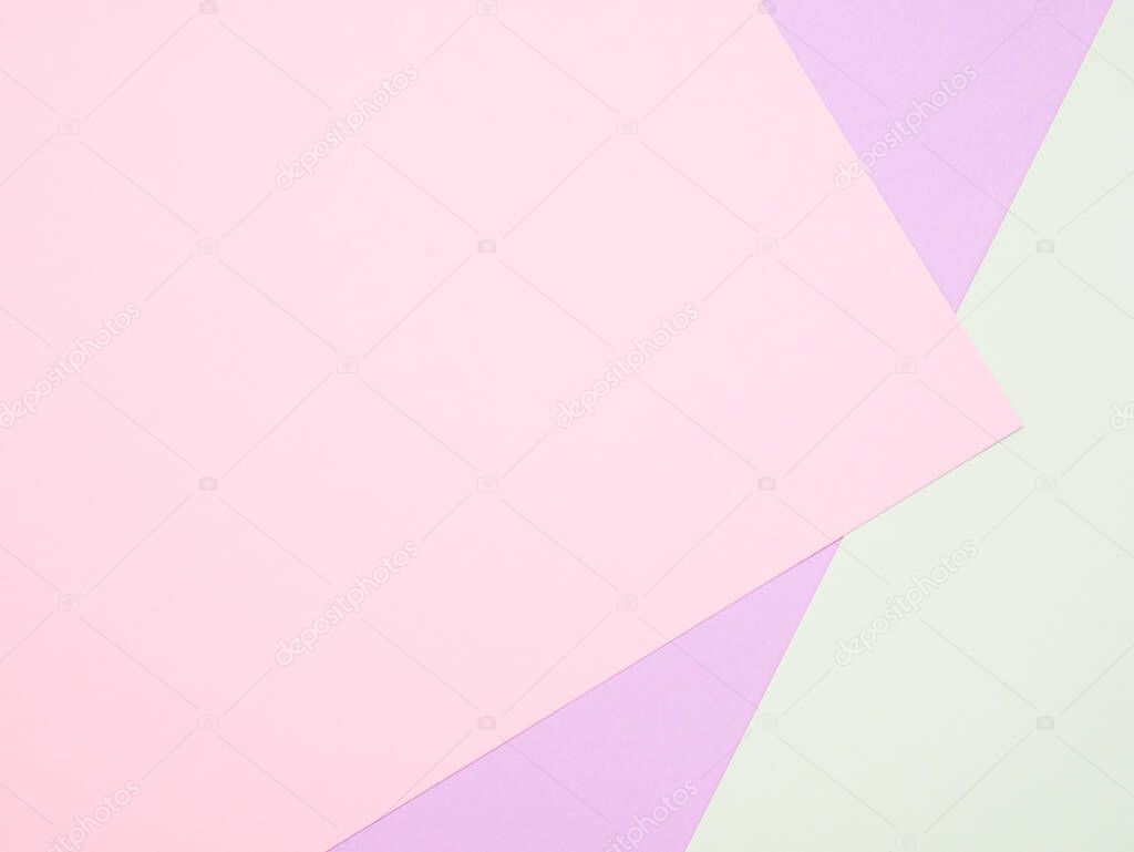 Colored paper Minimal shapes geometric background material design