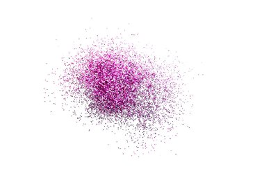 parıltı tozu beyaz arkaplanda ayrılır ya da patlar