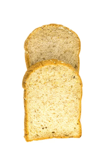 Brot Auf Weißem Hintergrund — Stockfoto