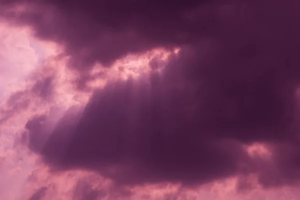 Céu Nuvem Com Luz Solar — Fotografia de Stock