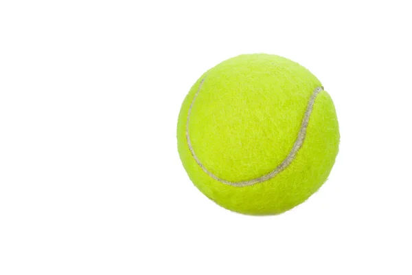 Balle Tennis Isolée Sur Fond Blanc — Photo