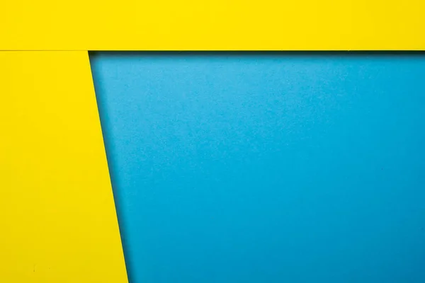 Abstracto Papel Color Azul Amarillo Fondo — Foto de Stock